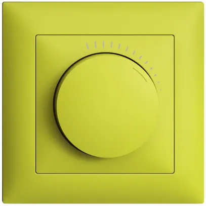 UP-Abdeckset EDUE, für Drehzahlsteller mit Abdeckrahmen 88×88mm, lemon 