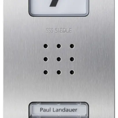 Poste audio externe ENC Siedle Compact système bus 4 12VAC 273×110×49mm IP54 