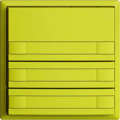 Pulsante INC KNX 6×EDIZIOdue lemon RGB senza LED con inserto carta 