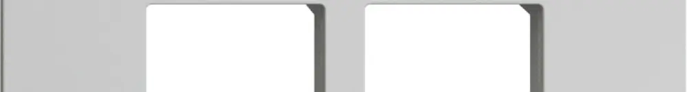 Kit di montaggio S-One EDIZIOdue F per 2×RJ45 diritto, grigio chiaro 