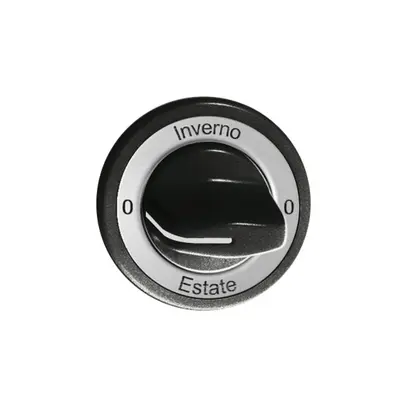 Kit frontal 0-Inverno-0-Estate pour interrupteur rotatif noir 