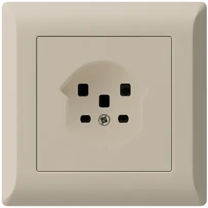 Prise ENC HA kallysto.line type 25 avec bornes enfichables beige 