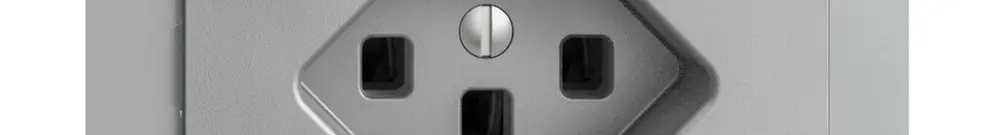 Prise ENC EDIZIOdue T23 FI 30mA FM, silver 