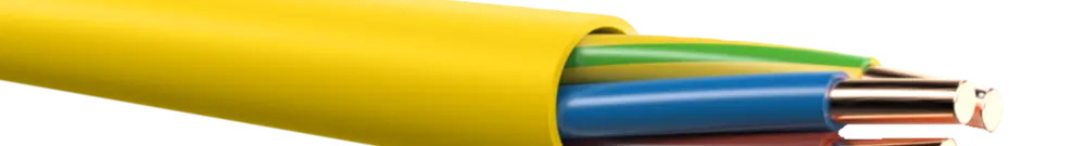 Cavo di installazione FE05C 3×6mm² LNPE giallo Cca Una lunghezza