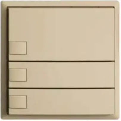 Pulsante KNX RGB EDUE, 250mW, s.LED, 3×pulsante, com.1×tasto, van 