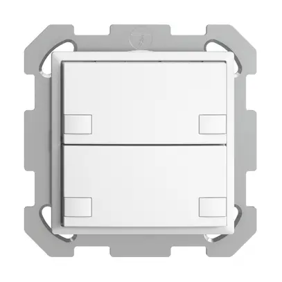Pulsante KNX RGB INC EDUE, 250mW, s.LED, 2×pulsante, com.2×tasti, bi 