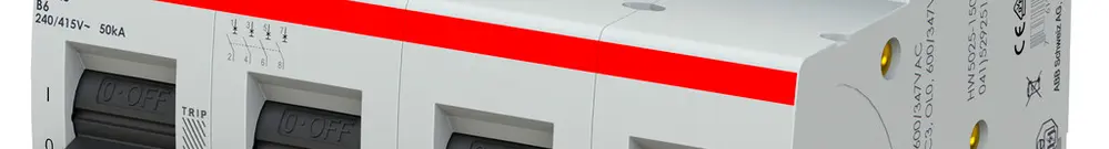 Disjoncteur ABB S804S-B6 4P 400V B-6A 50kA 6UM 