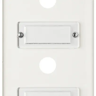 Placca di copertura FH bianco 3×1 suoneria vert.c.eticchetta 
