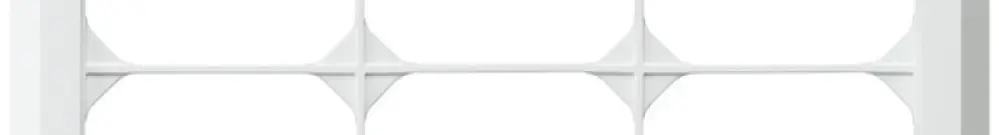 Cadre de recouvrement ENC kallysto.line 4×3 blanc vertical 272×212mm 