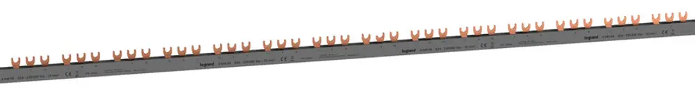 Pettine di raccordo HX³standard 3P 3Ph forca 16mm² 80A 990mm grigio 