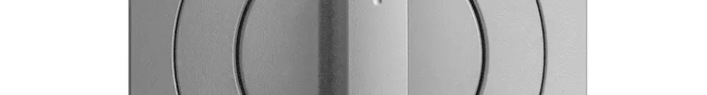 Kit front. EDIZIOdue Auf->I<-Zu 60×60mm silver per interr.rot. 