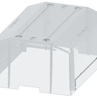 Copertura di protezione Weidmüller CH TTB per LST_CTVT, 200mm, trasparente 