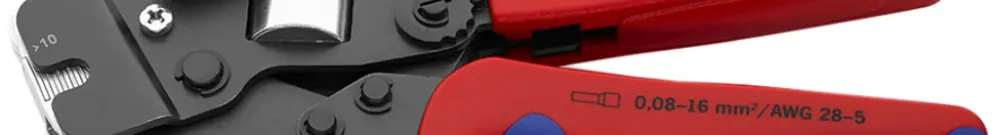 Pince à sertir KNIPEX auto-ajustable pour embouts 190mm 