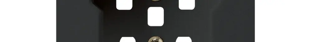 Plaque frontale kallysto T25 noir, 60×60mm pour prise T25 