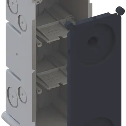 Boîtier ENC AGRO 3×1 650°C avec couvercle de protection, M20/25, gris 