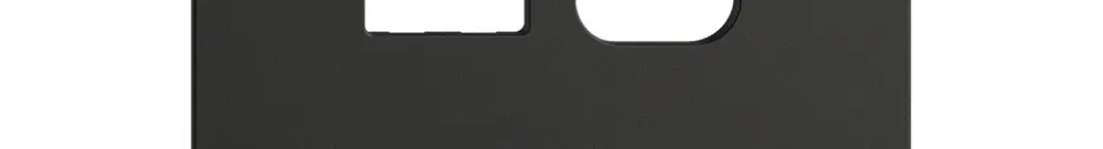 Kit di montaggio Feller EDIZIOdue per presa USB 18W tipo A + tipo C nero 