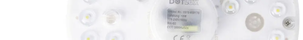 Module LED QUICK-FIXplus Ø120×35mm, 10W, 4000K, 1200lm, 170°, IP40 