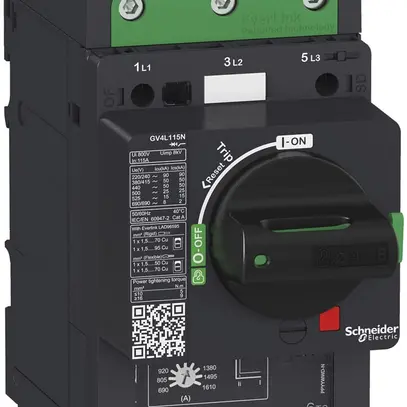 Salvamotore Tesys GV4L25B, 25A, magnetica, 25KA 