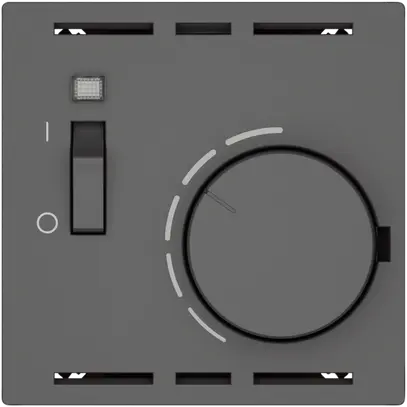 Termostato ambiente EDIZIO.liv SNAPFIX® con interruttore 230VAC 50Hz grs 