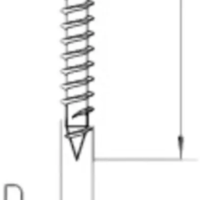 Vis à bois à tête ronde spéciale Bettermann 3.5×45mm zingué 