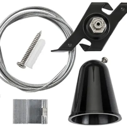 Seilabhängung-Set SG ShopLine Kunststoff/Stahl Ø50×5000mm schwarz 