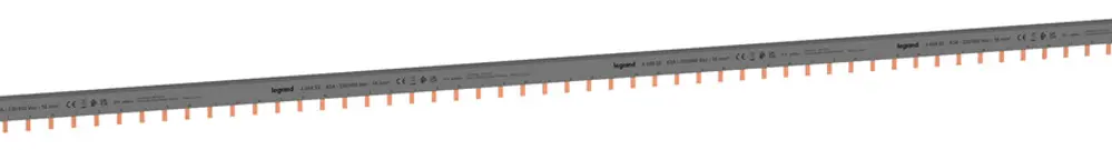 Pettine di raccordo HX³standard 3P 3Ph perno 16mm² 80A 1016mm grigio 