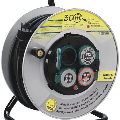 Enrouleur de câble ME DK 30m GDV3×1.5mm² (H07RN-F) 4×T13 IP44 