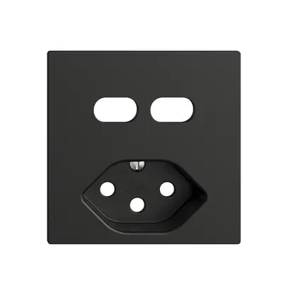 Kit de montage Feller EDIZIOdue pour prise USB 2×type C + type 13 noir 