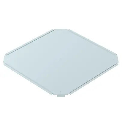 Couvercle BET RKD p.pièce en croix 400mm acier zingué en continu zinc-aluminium 