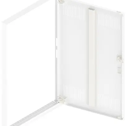 Porta con fessura e cornice SE Pragma bianco per 2campi/6file 