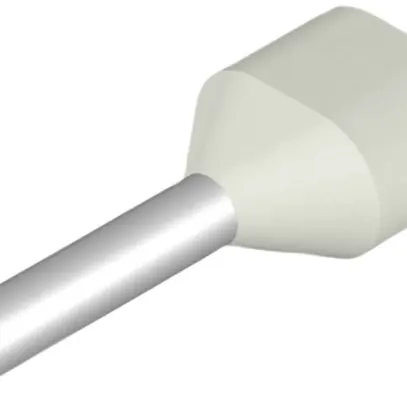 Embout de câble jumelé Weidmüller H isolé 2×0.5mm² 8mm blanc DIN en vrac 