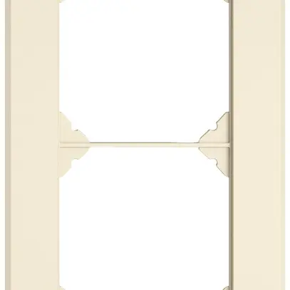 Cadre de recouvrement ENC EDIZIO.liv SNAPFIX® 2×1/1×2 96×156mm cr 