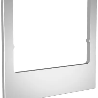Cornice design audio Hager elcom.touch/elcom.fon quadrato alluminio naturale 