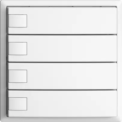 Pulsante INC KNX 4×EDIZIOdue bianco RGB senza LED 
