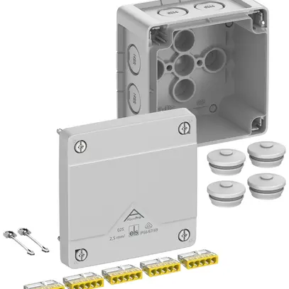 Boîte de dérivation AP Spelsberg Abox Pro 025-2,5² 92×92×60mm IP69 gr 