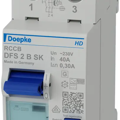 Interruttore differenziale Doepke 40A 300mA 2L type B SK 
