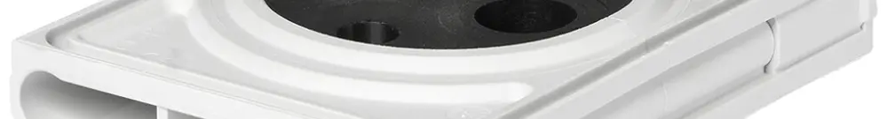 Flanschplatte Schurter HAK-Z-FL2RM-SE 102×135×28mm Kunststoff Rohr 