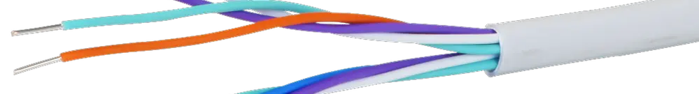 Câble U72 2×4×0,8mm sans halogène Eca Rouleau à 100m