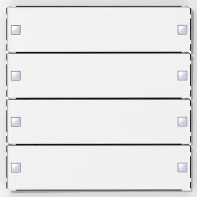 Sensore pulsante SIDUS KNX Design tipo E, 4/8, bianco 