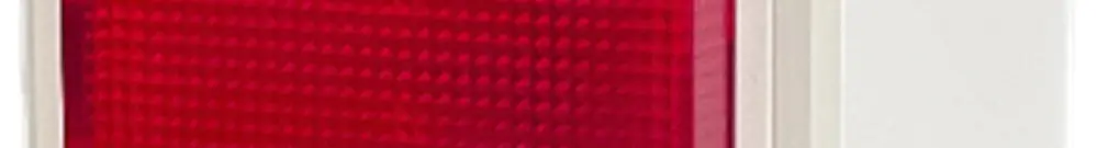 Lampe flash AP Hugentobler 016LA 230V AC IP21 Xe 5J rouge 