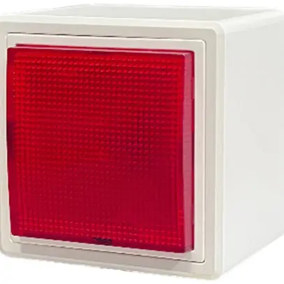 Lampe flash AP Hugentobler 016LA 230V AC IP21 Xe 5J rouge 