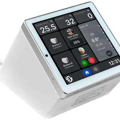 Scatola d'apparecchi Shelly Wall Display Stand 87×113mm bianco 