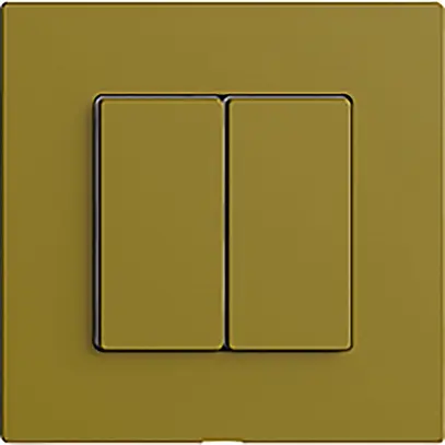 Station secondaire 2K/2T pour interrupteur Edue Wiser olive 