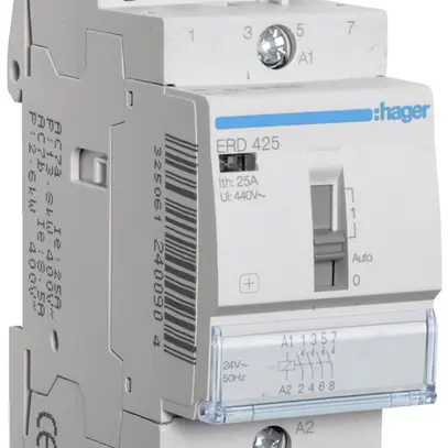 Contacteur AMD Hager ERD 24VAC 4 fermeur 0 ouvreur 25A 2UM 