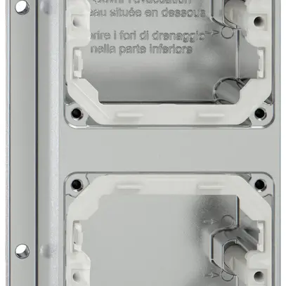 Scatola AP ELEMENT SNAPFIX® 111×193×54mm 2×M20 alu 