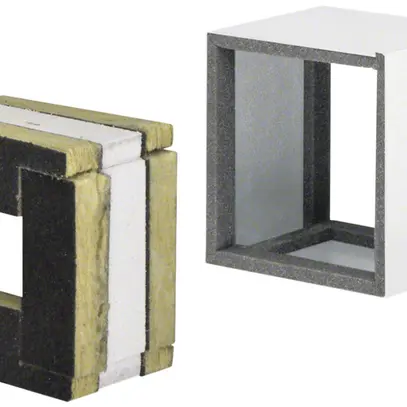 Pièce de raccordement tehalit FWK 90 E60/30 50×60mm, blanc traffic 