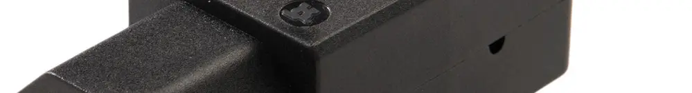 Presa d'apparecchi tipo C21 ELBRO 16A 230VAC dritto max.155°C nero IP20 