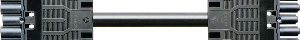 Verlängerung Wieland 5P 1m schwarz Stecker/Buchse GST18i5 K1BS1.5 