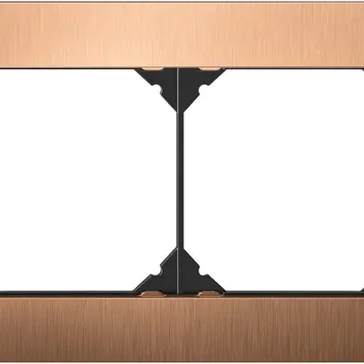 Intestazione INC EDIZIO.liv prestige SNAPFIX® 1×2 94×154mm ottone champagne 