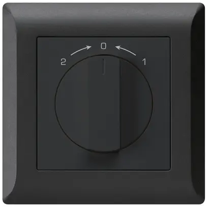 Contatto rotativo INC 1>0<2 nero kallysto.line con manopola 